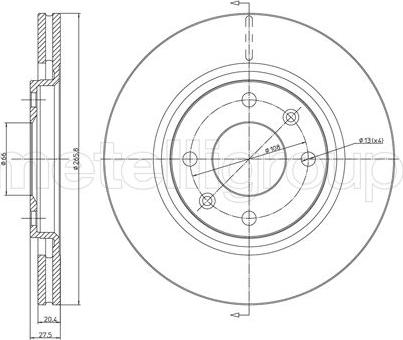 Trusting DF257 - Zavorni kolut parts5.com