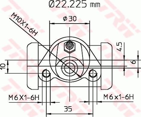 TRW BWB111 - Cilindru receptor frana parts5.com