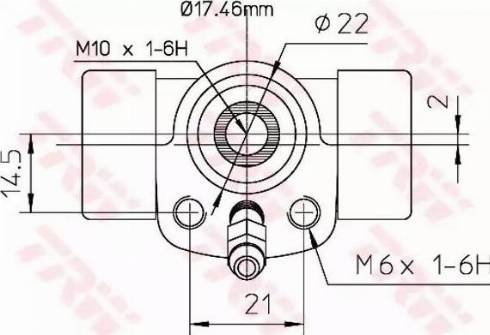 TRW BWC107 - Kolesni zavorni valj parts5.com