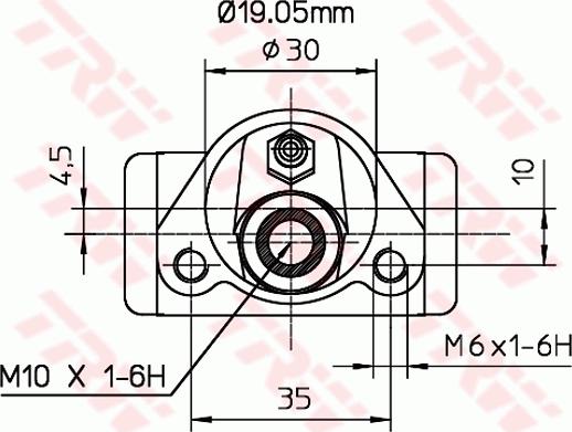 TRW BWD110 - Cilindru receptor frana parts5.com