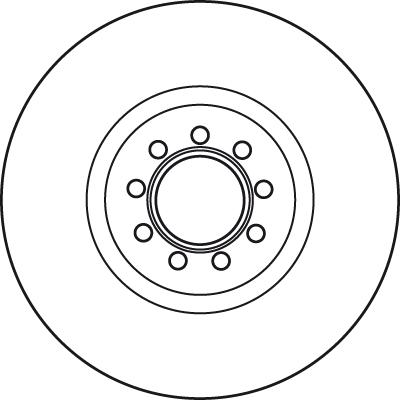 TRW DF4984S - Спирачен диск parts5.com