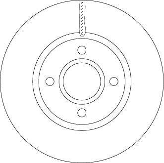 TRW DF6509 - Brake Disc parts5.com