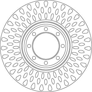 TRW DF6688S - Спирачен диск parts5.com