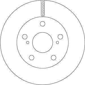 TRW DF6782S - Fren diski parts5.com