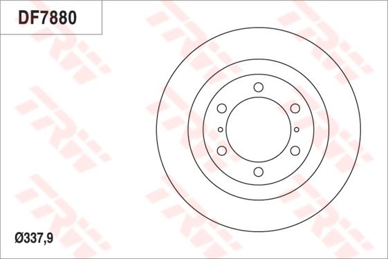 TRW DF7880S - Fren diski parts5.com