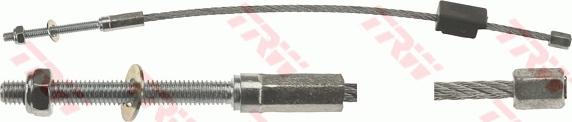 TRW GCH550 - Cable, parking brake parts5.com