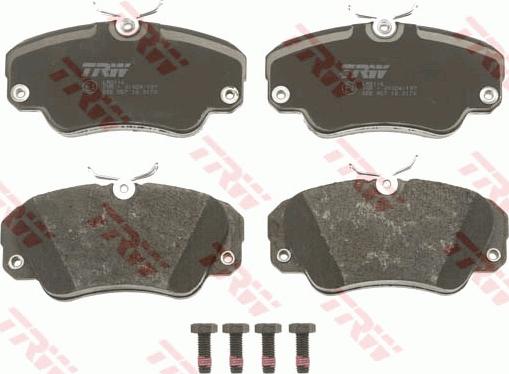 TRW GDB957 - Brake Pad Set, disc brake parts5.com