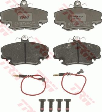 TRW GDB400 - Sada brzdových destiček, kotoučová brzda parts5.com