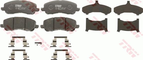 TRW GDB4142 - Fékbetétkészlet, tárcsafék parts5.com