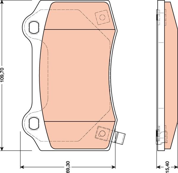 TRW GDB4171 - Kit de plaquettes de frein, frein à disque parts5.com