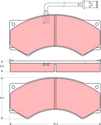 TRW GDB5054 - Set placute frana,frana disc parts5.com