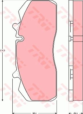 TRW GDB5083 - Bremsbelagsatz, Scheibenbremse parts5.com