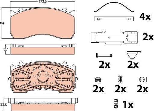 TRW GDB5073 - Jarrupala, levyjarru parts5.com