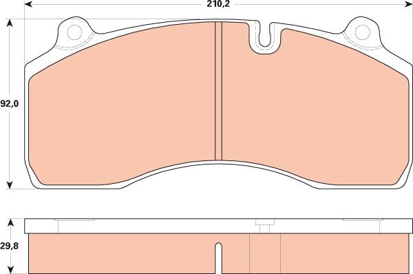 TRW GDB5100 - Fren balata seti, diskli fren parts5.com