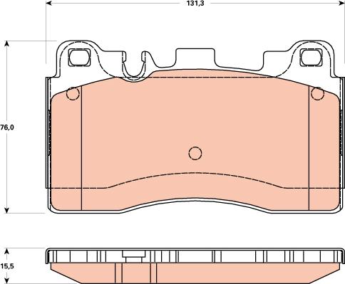 TRW GDB1906 - Piduriklotsi komplekt,ketaspidur parts5.com