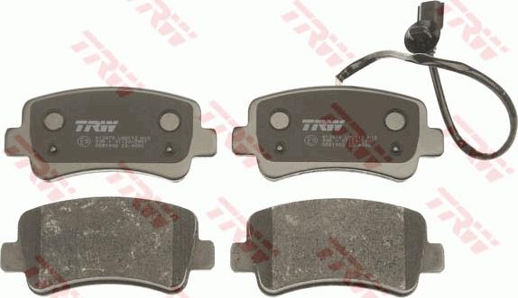 TRW GDB1903 - Brake Pad Set, disc brake parts5.com