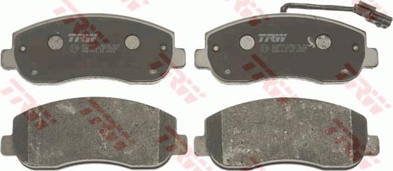 TRW GDB1910 - Brake Pad Set, disc brake parts5.com