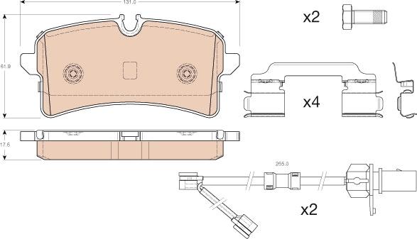 TRW GDB1989 - Fren balata seti, diskli fren parts5.com