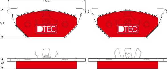 TRW GDB1984DTE - Brake Pad Set, disc brake parts5.com