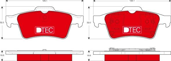 TRW GDB1469DTE - Тормозные колодки, дисковые, комплект parts5.com