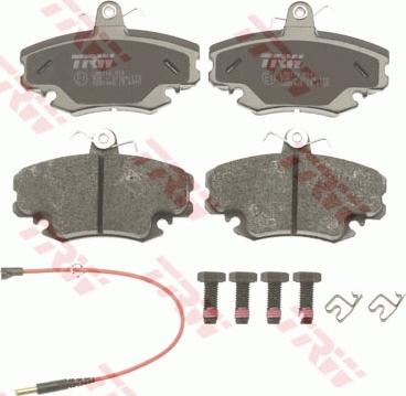 TRW GDB1465 - Σετ τακάκια, δισκόφρενα parts5.com