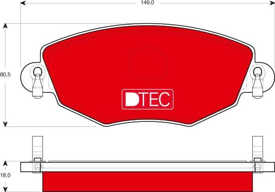 TRW GDB1434DTE - Set placute frana,frana disc parts5.com