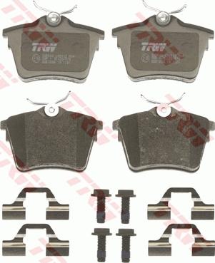 TRW GDB1596 - Brake Pad Set, disc brake parts5.com