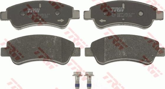 TRW GDB1563 - Sada brzdových destiček, kotoučová brzda parts5.com