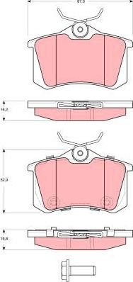 TRW GDB1587 - Jarrupala, levyjarru parts5.com