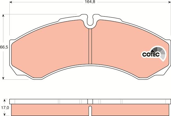 TRW GDB1534 - Set placute frana,frana disc parts5.com