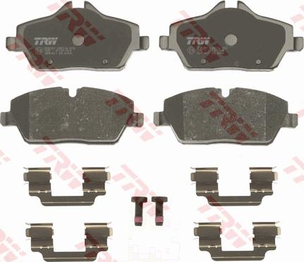 TRW GDB1611 - Juego de pastillas de freno parts5.com