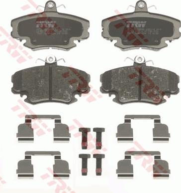 TRW GDB1634 - Σετ τακάκια, δισκόφρενα parts5.com