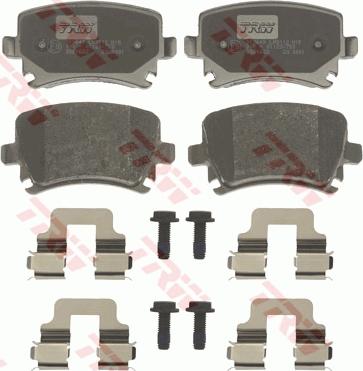 TRW GDB1622 - Set placute frana,frana disc parts5.com