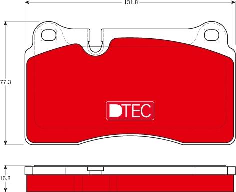 TRW GDB1670DTE - Brake Pad Set, disc brake parts5.com