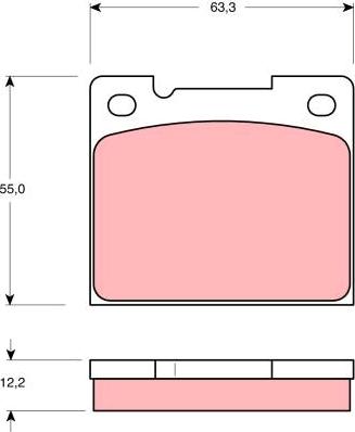 TRW GDB1066 - Set placute frana,frana disc parts5.com