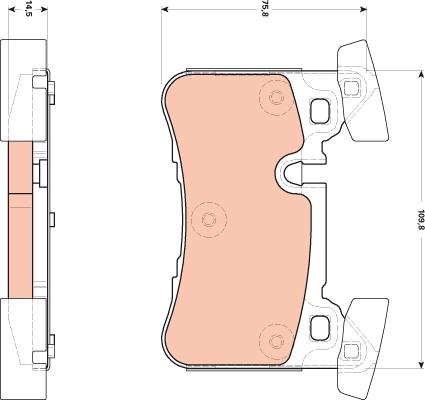 TRW GDB1856 - Piduriklotsi komplekt,ketaspidur parts5.com