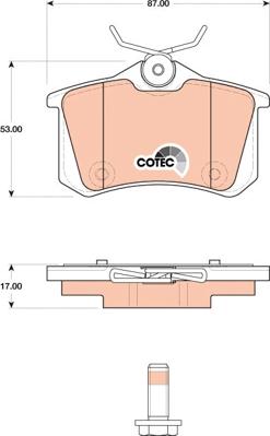 TRW GDB1813 - Fren balata seti, diskli fren parts5.com