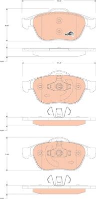 TRW GDB1823 - Set placute frana,frana disc parts5.com