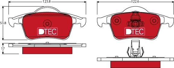 TRW GDB1389DTE - Komplet zavornih oblog, ploscne (kolutne) zavore parts5.com