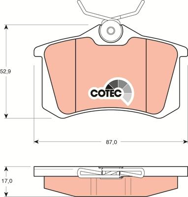 TRW GDB1330 - Σετ τακάκια, δισκόφρενα parts5.com