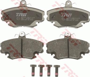 TRW GDB1332 - Sada brzdových destiček, kotoučová brzda parts5.com