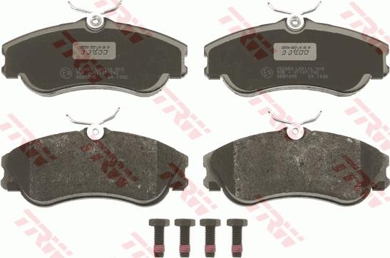 TRW GDB1295 - Sada brzdových destiček, kotoučová brzda parts5.com