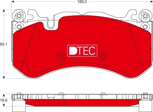 TRW GDB1734DTE - Piduriklotsi komplekt,ketaspidur parts5.com