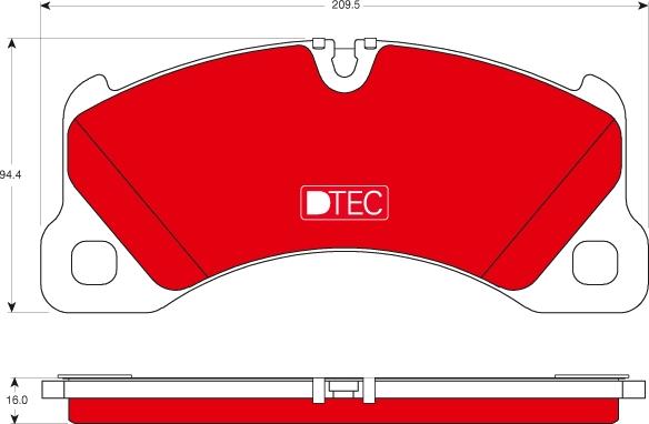 TRW GDB1774DTE - Brake Pad Set, disc brake parts5.com