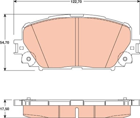 TRW GDB3460 - Kit de plaquettes de frein, frein à disque parts5.com