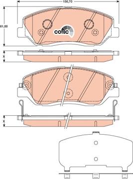 TRW GDB3418 - Fékbetétkészlet, tárcsafék parts5.com