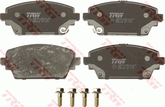 TRW GDB3186 - Brake Pad Set, disc brake parts5.com