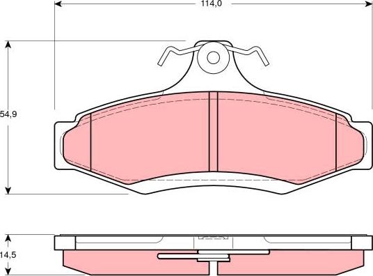 TRW GDB3172 - Fren balata seti, diskli fren parts5.com