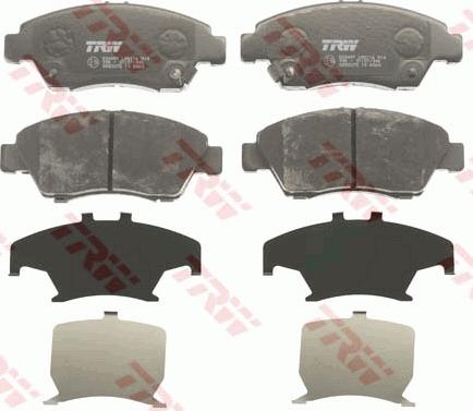 TRW GDB3375 - Fékbetétkészlet, tárcsafék parts5.com