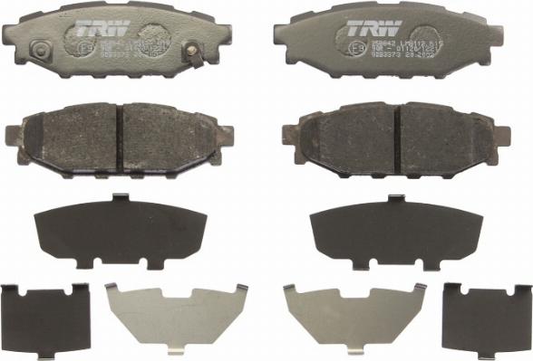 TRW GDB3373 - Fékbetétkészlet, tárcsafék parts5.com